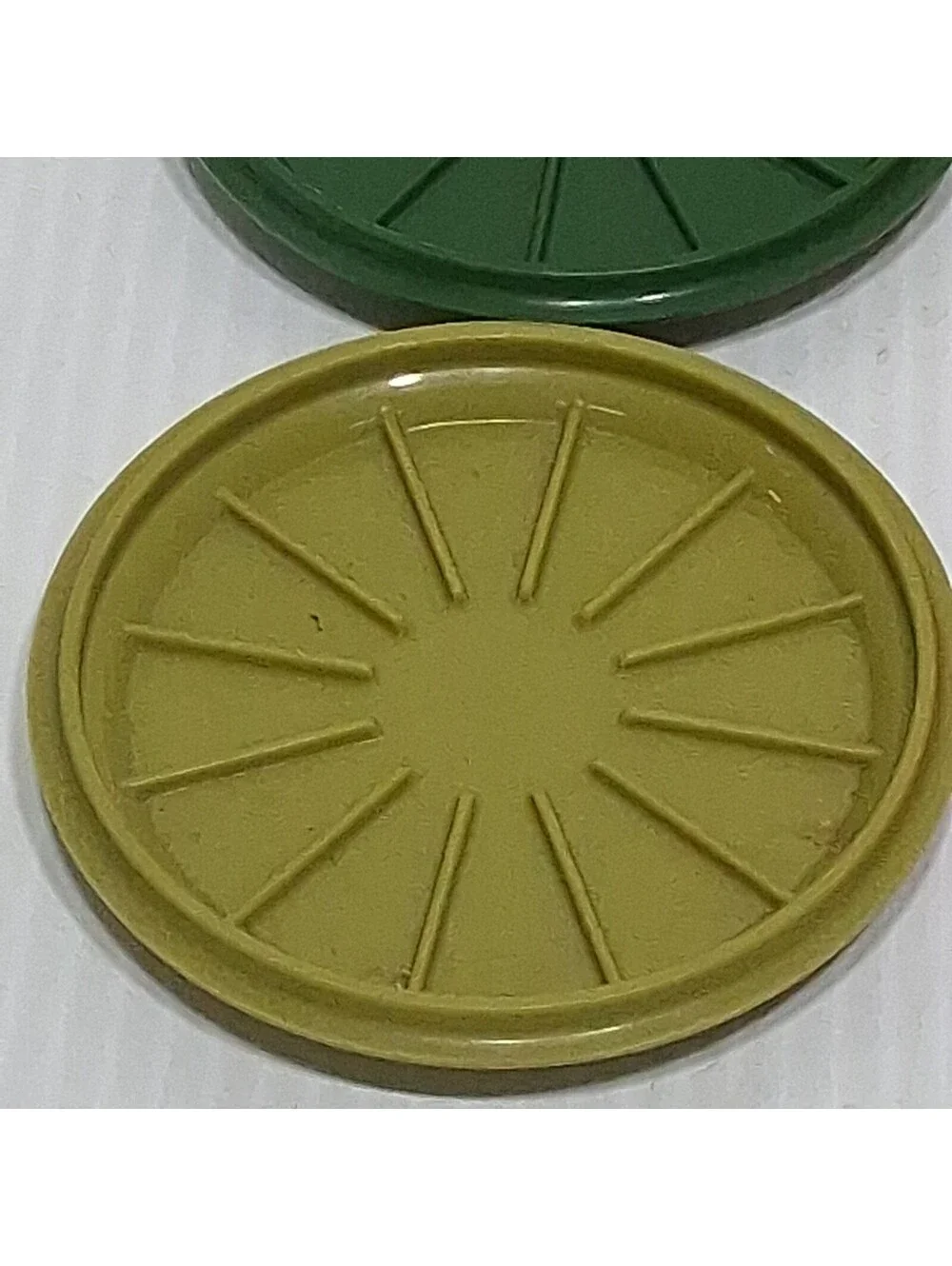 Vintage Tupperware #1313 Set of 5 REPLACEMENT Coasters for Harvest Multi Mugs